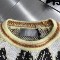 Dior Men CD Dior And Peter Doig Sweater Multicolor Wool Cashmere Jacquard (8)
