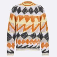 Dior Men CD Dior And Peter Doig Sweater Multicolor Wool Cashmere Jacquard (8)