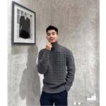 Dior Men CD Dior Icons Sweater Gray Cashmere Knit Stand Collar All-Over Cannage Motif - Image 11