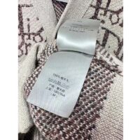 Dior Men CD Dior Oblique Cardigan Beige Brown Wool Jacquard (6)