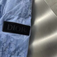 Dior Men CD Dior Oblique Down Jacket Blue Technical Jacquard (6)