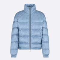 Dior Men CD Dior Oblique Down Jacket Blue Technical Jacquard (6)