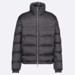 Dior Men CD Dior Oblique Piumino Grigio Jacquard Tecnico