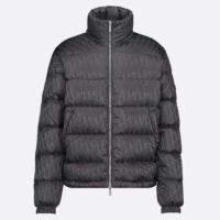 Dior Men CD Dior Oblique Down Jacket Grey Technical Jacquard (10)