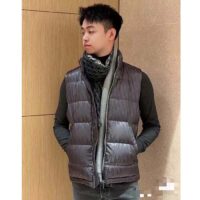 Dior Men CD Dior Oblique Down Vest Gray Technical Jacquard (9)