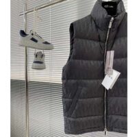 Dior Men CD Dior Oblique Down Vest Gray Technical Jacquard (9)