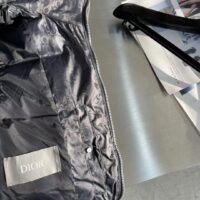 Dior Men CD Dior Oblique Down Vest Gray Technical Jacquard (9)