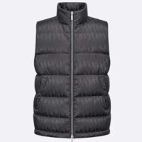 Dior Men CD Dior Oblique Down Vest Gray Technical Jacquard (9)