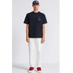 Dior Men CD Dior Otani Workshop Relaxed-Fit T-Shirt Navy Blue Slub Cotton Jersey - Bild 10
