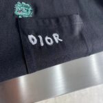 Dior Women CD Dior Otani Workshop Relaxed-Fit T-Shirt Navy Blue Slub Cotton Jersey - immagine 6