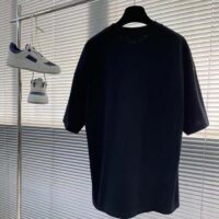 Dior Men CD Dior Otani Workshop Relaxed-Fit T-Shirt Navy Blue Slub Cotton Jersey (7)