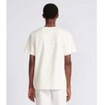 Dior Men CD Dior Otani Workshop Relaxed-Fit T-Shirt White Slub Cotton Jersey - immagine 12