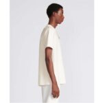 Dior Men CD Dior Otani Workshop Relaxed-Fit T-Shirt White Slub Cotton Jersey - immagine 13
