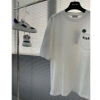 Dior Men CD Dior Otani Workshop Relaxed-Fit T-Shirt White Slub Cotton Jersey (3)