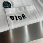 Dior Men CD Dior Otani Workshop Relaxed-Fit T-Shirt White Slub Cotton Jersey - immagine 6