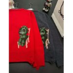 Dior Men CD Dior Otani Workshop Sweater Red Wool Cashmere Jersey - immagine 6
