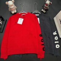 Dior Men CD Dior Otani Workshop Sweater Red Wool Cashmere Jersey (12)