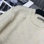 Dior Women CD Dior Otani Workshop Sweater White Wool Cashmere Jersey Reference: 413M651AT742_C089 – Image 6