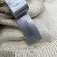 Dior Men CD Dior Otani Workshop Sweater White Wool Cashmere Jersey (7)