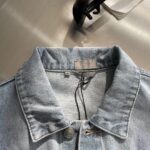 Dior Men CD MKII Jacket Light Blue Cotton Twill Laser-Faded Vintage Effect Heavy-Weight Denim - Imagen 4