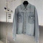 Dior Men CD MKII Jacket Light Blue Cotton Twill Laser-Faded Vintage Effect Heavy-Weight Denim - Imagen 2