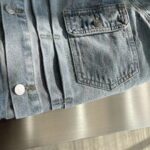 Dior Men CD MKII Jacket Light Blue Cotton Twill Laser-Faded Vintage Effect Heavy-Weight Denim - Imagen 5