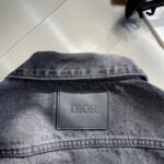 Dior Women CD Overshirt Black Cotton Twill Laser-Faded Vintage Effect Heavy-Weight Denim - Imagen 6