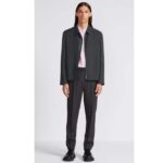 Dior Men CD Zipped Jacket Blue Virgin Wool Blend Viscose Spread Collar - Image 10