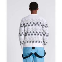 Dior Men Dior And Peter Doig CD Diamond Sweater Gray Wool Jacquard (9)