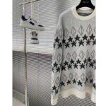 Dior Men Dior And Peter Doig CD Diamond Sweater Gray Wool Jacquard - Imagen 4