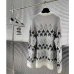 Dior Men Dior And Peter Doig CD Diamond Sweater Gray Wool Jacquard - Imagen 3