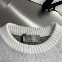 Dior Men Dior And Peter Doig CD Diamond Sweater Gray Wool Jacquard (9)