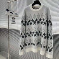 Dior Men Dior And Peter Doig CD Diamond Sweater Gray Wool Jacquard (9)