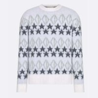 Dior Men Dior And Peter Doig CD Diamond Sweater Gray Wool Jacquard (9)