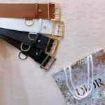 Dior Unisex CD Dior Punk Belt Black Matte Calfskin 54 MM Width – Bild 9