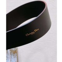 Dior Unisex CD Dior Punk Belt Black Matte Calfskin 54 MM Width (11)