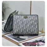 Dior Unisex CD Medium 30 Montaigne Pouch Gray Dior Oblique Jacquard - immagine 2