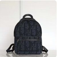 Dior Unisex CD Rider Backpack Black Maxi Dior Oblique Jacquard