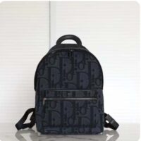 Dior Unisex CD Rider Backpack Black Maxi Dior Oblique Jacquard