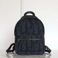 Dior Unisex CD Rider Backpack Black Maxi Dior Oblique Jacquard