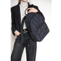 Dior Unisex CD Rider Backpack Black Maxi Dior Oblique Jacquard