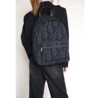 Dior Unisex CD Rider Backpack Black Maxi Dior Oblique Jacquard