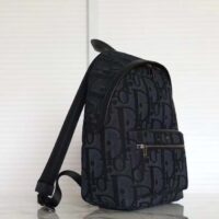 Dior Unisex CD Rider Backpack Black Maxi Dior Oblique Jacquard