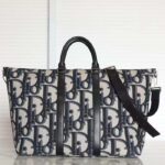 Dior Unisex CD Weekend 40 Bag Beige Black Maxi Dior Oblique Jacquard - Bild 3