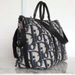 Dior Unisex CD Weekend 40 Bag Beige Black Maxi Dior Oblique Jacquard - Bild 4