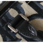 Dior Unisex CD Weekend 40 Bag Beige Black Maxi Dior Oblique Jacquard - Bild 8