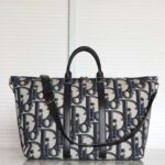 Dior Unisex CD Weekend 40 Bag Beige Black Maxi Dior Oblique Jacquard - Bild 2