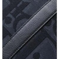 Dior Unisex CD Weekend 40 Bag Black Maxi Dior Oblique Jacquard (4)