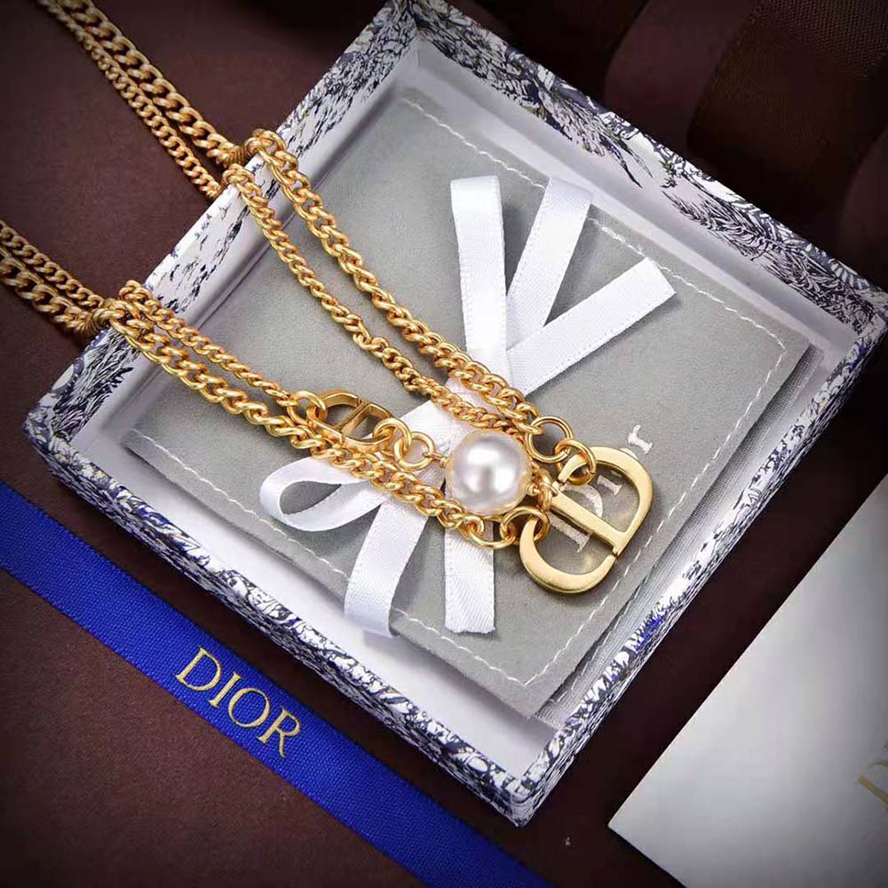Dior Women 30 Montaigne Choker Gold-Finish Metal