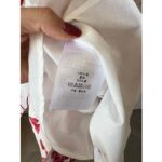 Dior Women CD Belted Shirt Dress White Cotton Silk Poplin Red Toile De Jouy Mexico Motif Reference: 417R89A3676_X3810 - Image 9